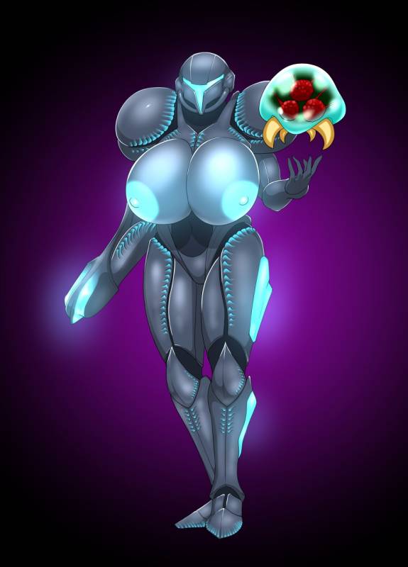 dark samus+metroid (creature)