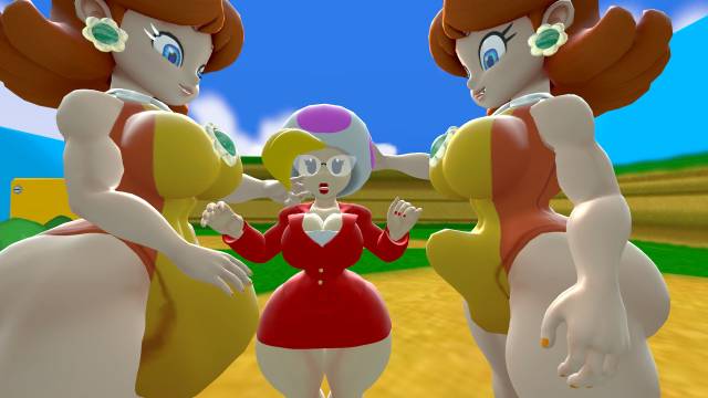 jolene (paper mario)+princess daisy