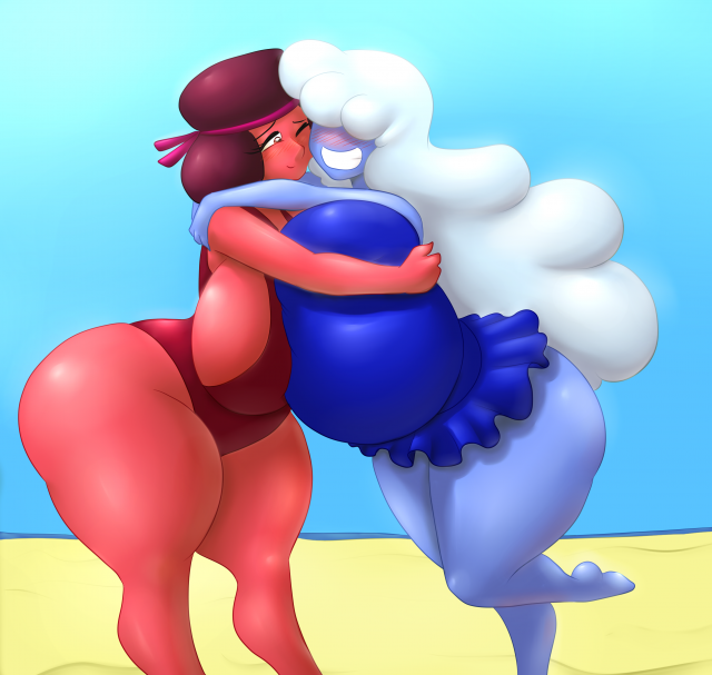 ruby (steven universe)+sapphire (steven universe)