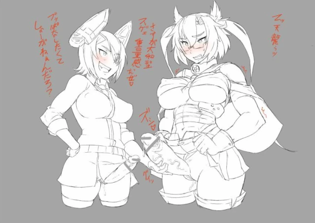 musashi (kantai collection)+tenryuu (kantai collection)