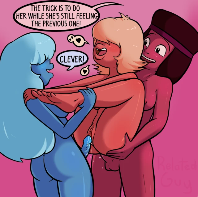 ruby (steven universe)+sapphire (steven universe)
