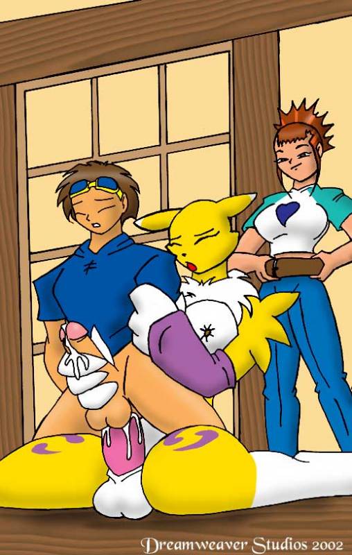 renamon+rika nonaka+takato matsuki
