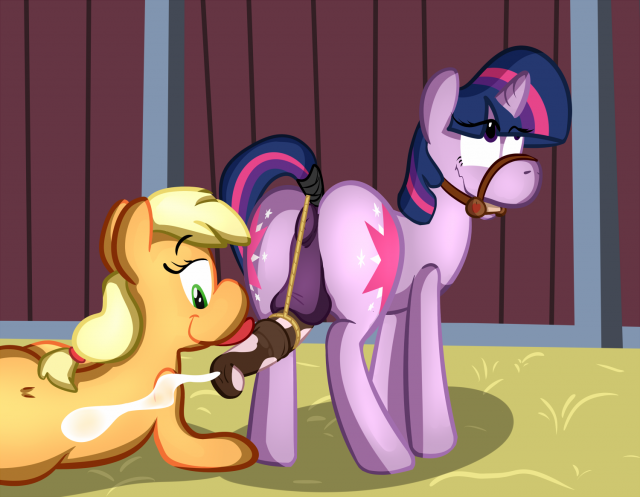 applejack (mlp)+twilight sparkle (mlp)