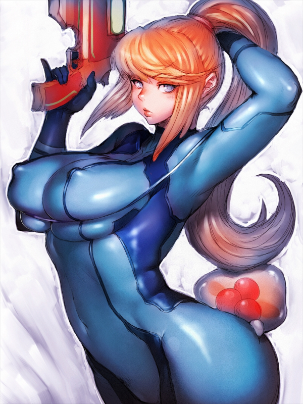 metroid (creature)+samus aran