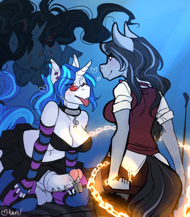 octavia melody+vinyl scratch+vinyl scratch (mlp)