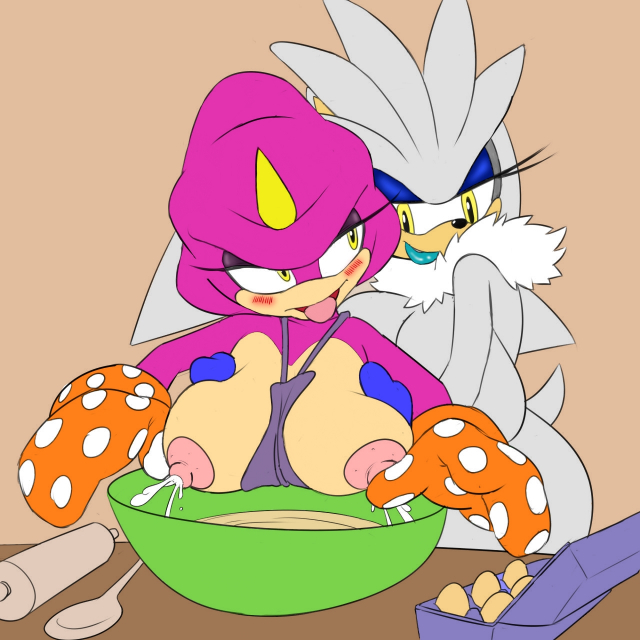 espio the chameleon+silver the hedgehog