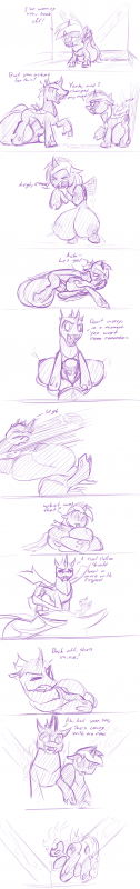 changeling+rainbow dash (mlp)