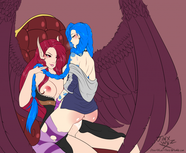 bewitching morgana+jinx (league of legends)+morgana