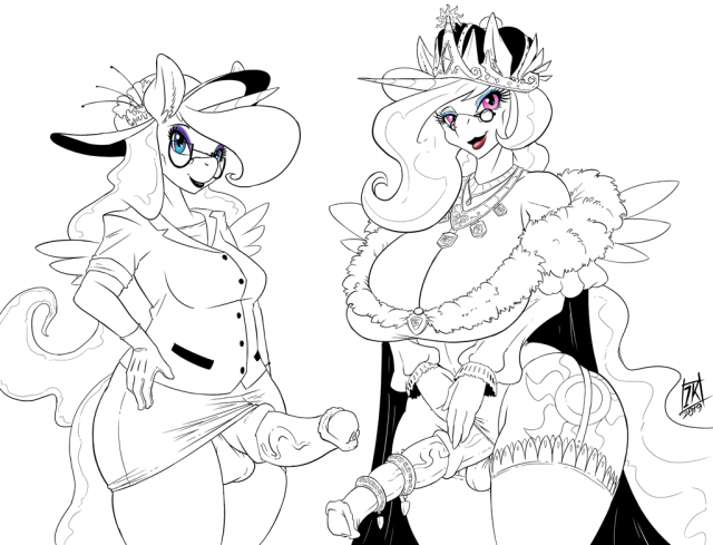 princess celestia (mlp)+princess luna (mlp)