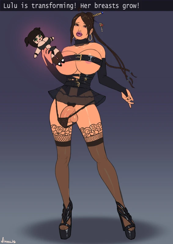 lulu (final fantasy)+moogle