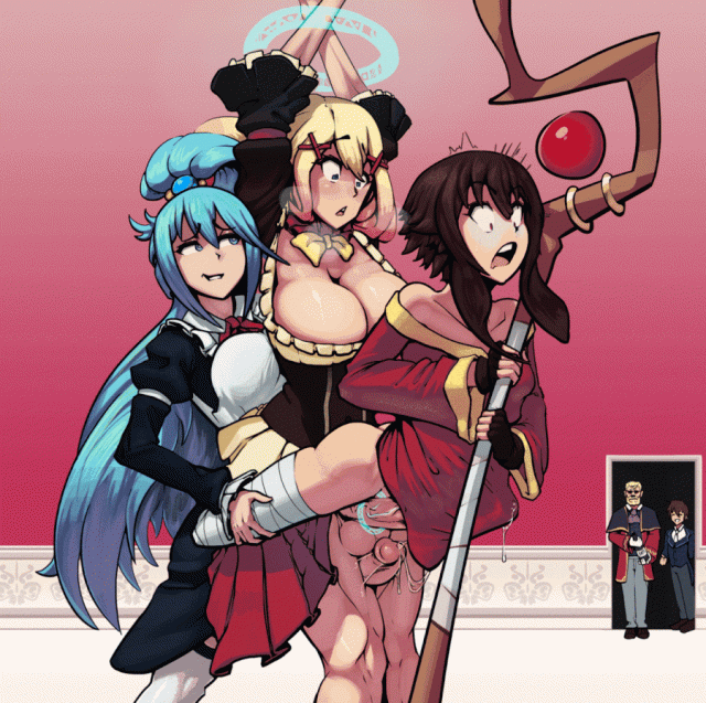 aqua (konosuba)+darkness (konosuba)+megumin