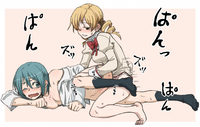 miki sayaka+tomoe mami