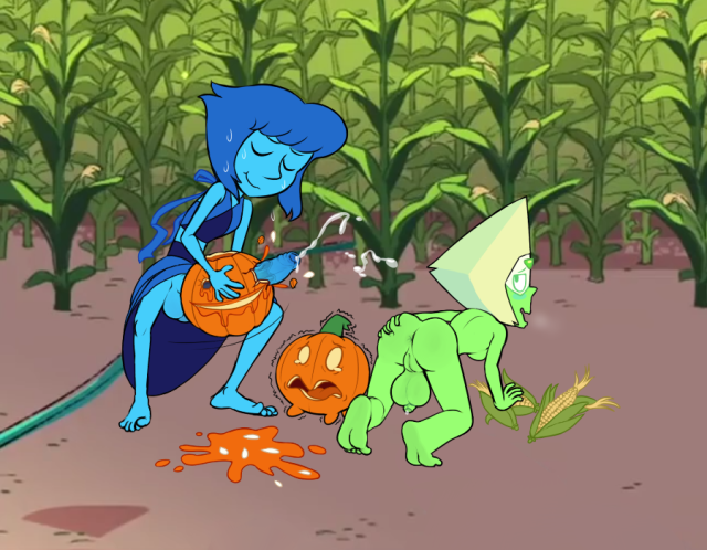 lapis lazuli (steven universe)+peridot (steven universe)