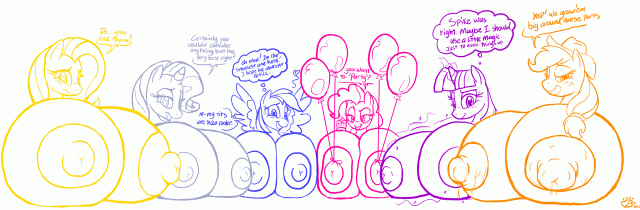 applejack (mlp)+fluttershy (mlp)+pinkie pie (mlp)+rainbow dash (mlp)+rarity (mlp)+twilight sparkle (mlp)