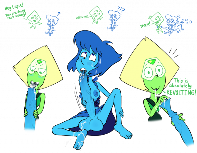 lapis lazuli (steven universe)+peridot (steven universe)