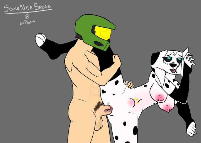 dolly (101 dalmatians)+master chief