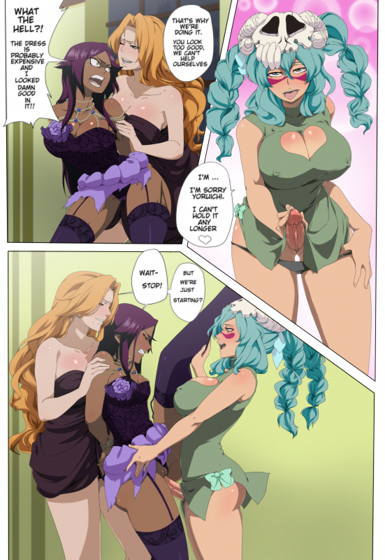 arrancar+matsumoto rangiku+nelliel tu odelschwanck+shihouin yoruichi
