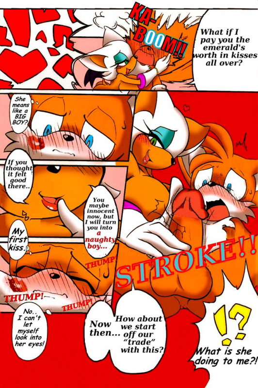rouge the bat+tails