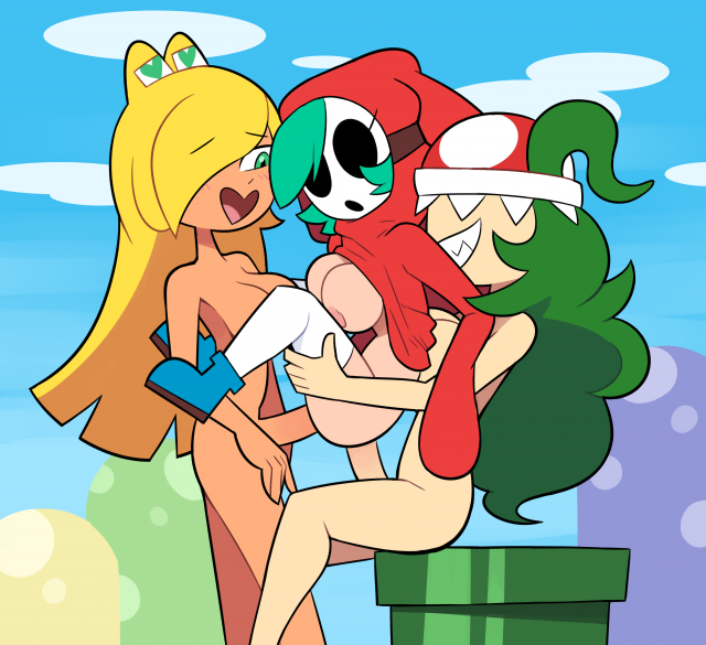 koopa troopa+piranha plant+shy gal
