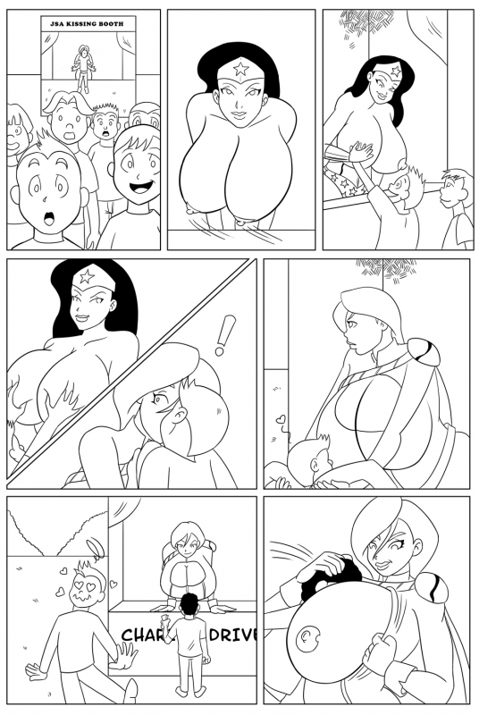 power girl+wonder woman