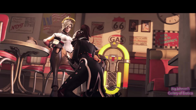 huntress widowmaker+mercy+widowmaker