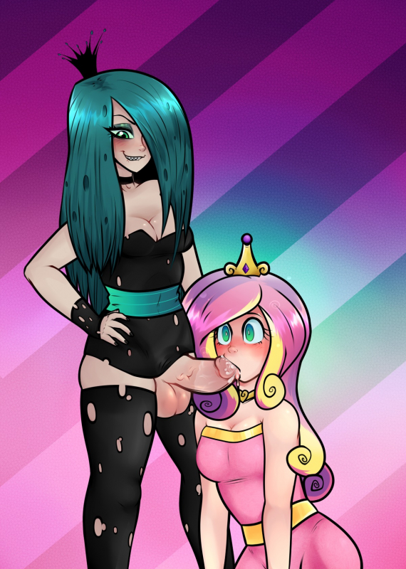 princess cadance (mlp)+queen chrysalis (mlp)