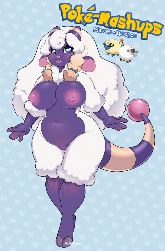 mareep+original character+wooloo