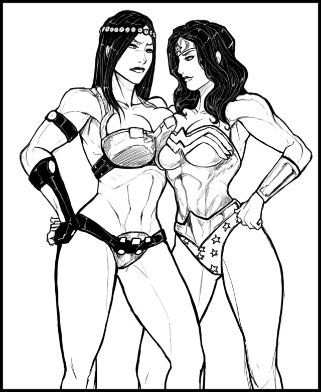 big barda+wonder woman
