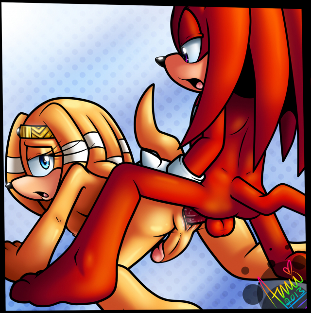 knuckles the echidna+tikal the echidna