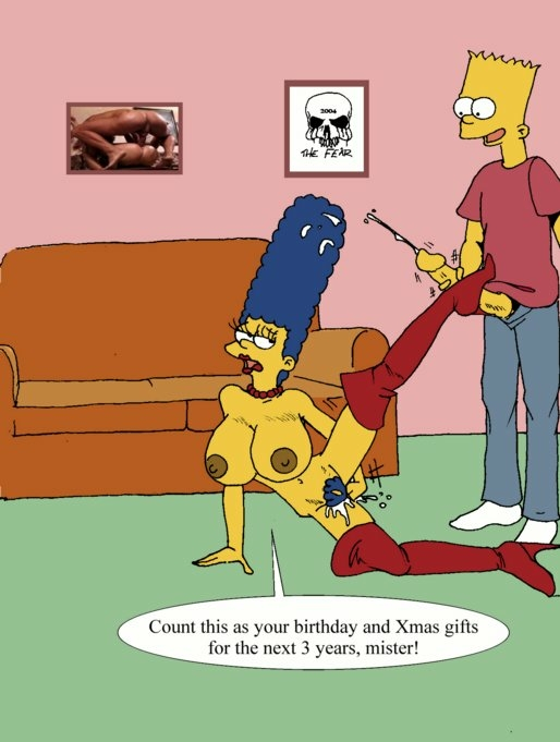 bart simpson+marge simpson