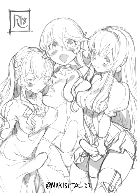 corrin (fire emblem)+eirika+julia (fire emblem)