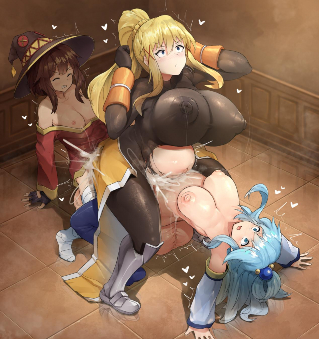 aqua (konosuba)+darkness (konosuba)+megumin