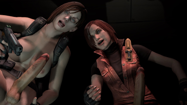 claire redfield+jill valentine
