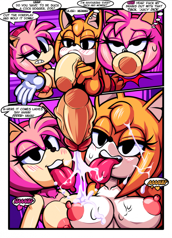amy rose+zooey the fox