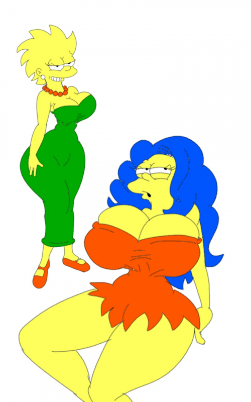 lisa simpson+marge simpson