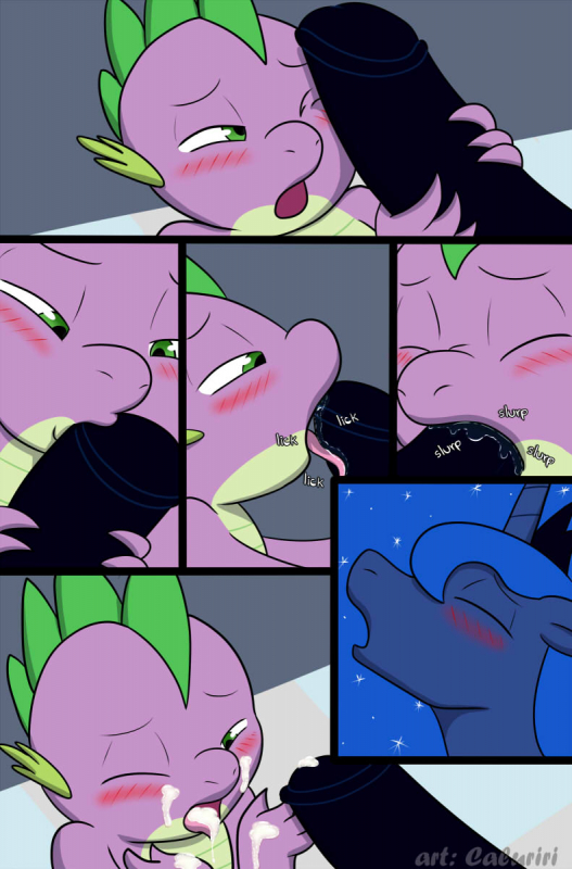 princess luna (mlp)+spike (mlp)