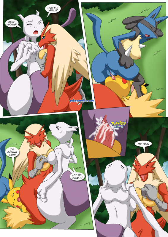 blaziken+lucario+mewtwo+pikachu