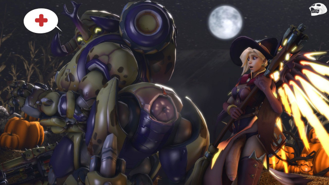 megasoma orisa+mercy+orisa+witch mercy
