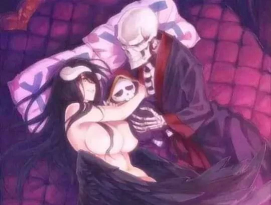 ainz ooal gown+albedo