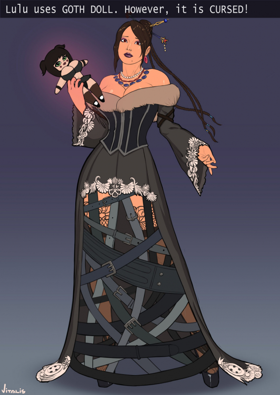 lulu (final fantasy)+moogle