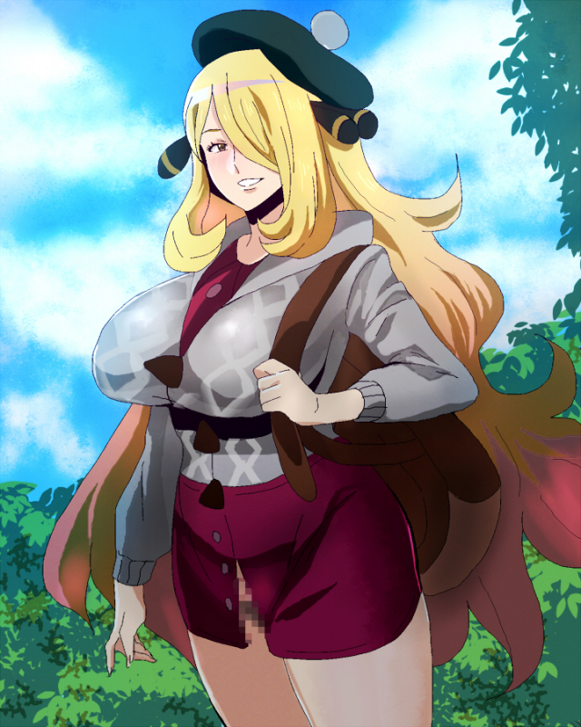 cynthia (pokemon)+female protagonist (pokemon ss)