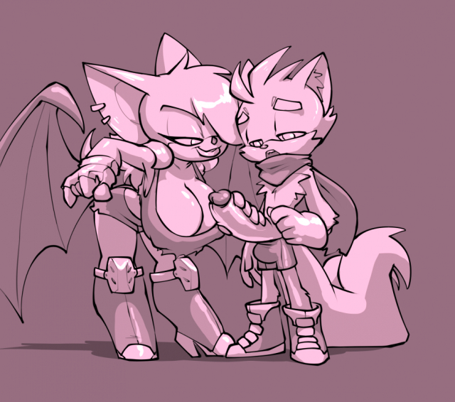 rouge the bat+tails